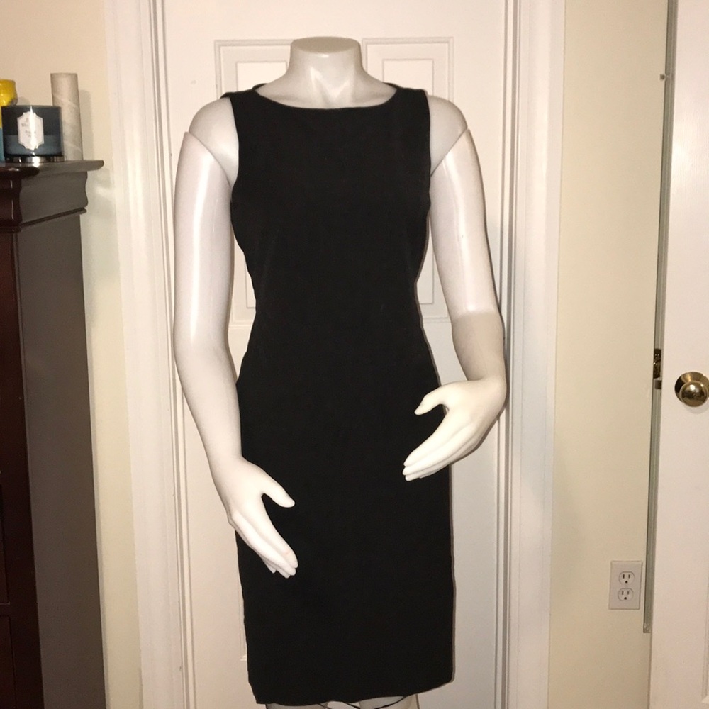 Charcoal Gray Sleeveless Sheath, Sz 8